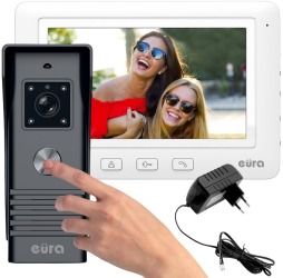 WIDEODOMOFON EURA VDP-45A3 "ALPHA" WHITE 