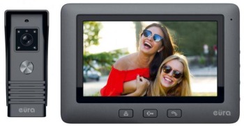 WIDEODOMOFON EURA VDP-45A3 "ALPHA" CZARNY 