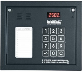Laskomex CP-2502NP czarny Panel audio z mini listą lokatorów 