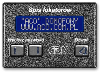 ACO CDN-230E GR Elektroniczny spis lokatorów grafit 