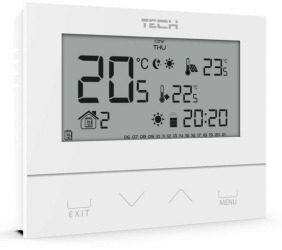 Przewodowy  dwustanowy regulator pokojowy biały ST-292v3 Tech sterowniki