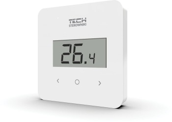 Bezprzewodowy regulator pokojowy biały R-8B PLUS Tech Sterowniki