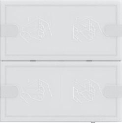 GIRA czujnik przyciskowy 4 Komfort 2x KNX TS4 białe 5002003