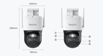 Kamera IP Reolink Trackmix B770 akumulatorowa (4MP+4MP) 8MP Wi-Fi