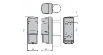 Bariera podczerwieni AX-200TN (BE)
